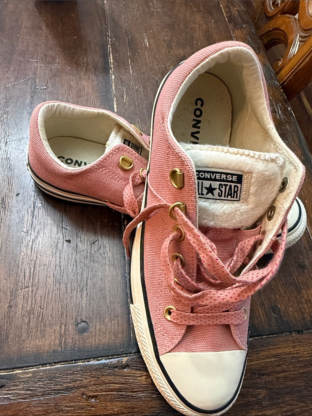 Converse women's Pink All Star Low-Top Sneakers - Picture 2 of 5